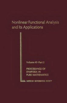 Nonlinear Functional Analysis and Its Applications, Part 1
