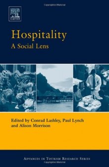 Hospitality: A Social Lens (Advances in Tourism Research)