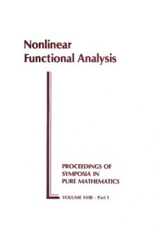 Nonlinear Functional Analysis, Part 1
