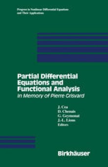 Partial Differential Equations and Functional Analysis: In Memory of Pierre Grisvard
