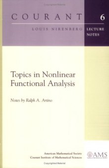 Topics in Nonlinear Functional Analysis 