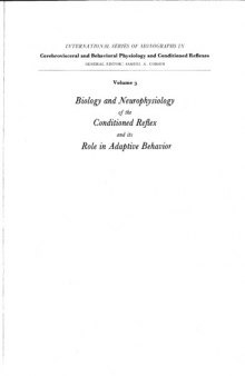 Biology and neurophysiology of the conditioned reflex and its role in adaptive behavior