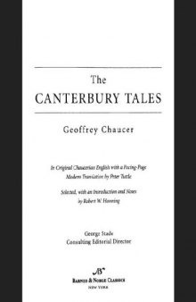 Canterbury Tales (Barnes & Noble Classics Series)