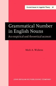 Grammatical number in English nouns: an empirical and theoretical account
