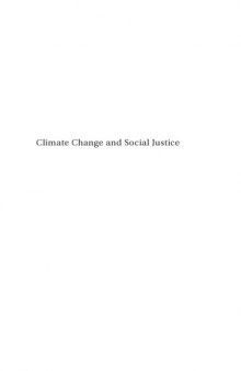 Climate Change and Social Justice (Academic Monographs)
