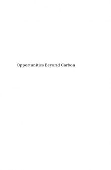 Opportunities Beyond Carbon (Academic Monographs)