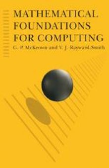 Mathematical Foundations for Computing