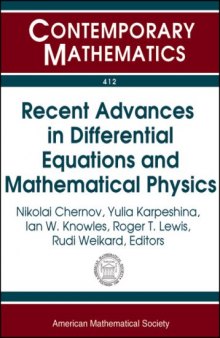 Recent Advances in Differential Equations and Mathematical Physics