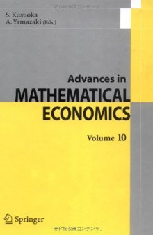 Advances in mathematical economics