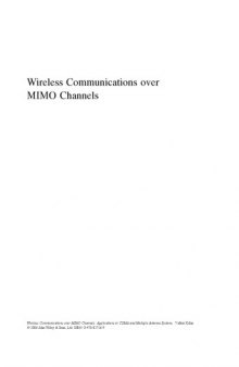Wireless Communications over MIMO Channels: Applications to CDMA and Multiple Antenna Systems