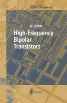 High-Frequency Bipolar Transistors: Physics, Modeling, Applications