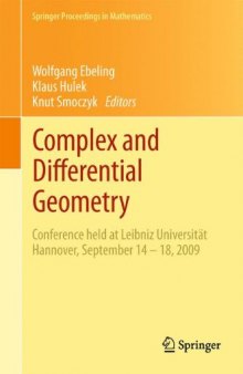 Complex and Differential Geometry: Conference held at Leibniz Universität Hannover, September 14 – 18, 2009