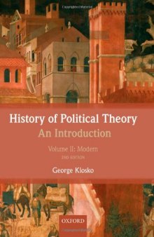 History of Political Theory: An Introduction: Volume II: Modern