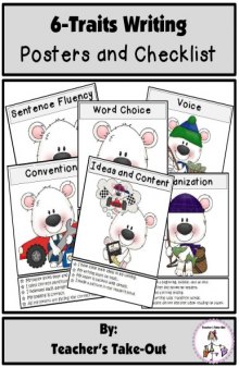 6-Trait Writing Posters and Checklist