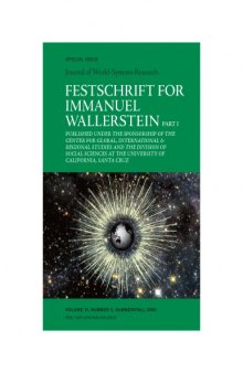 JWSR Volume 6, Number 2 (2000) - Festschrift For Immanuel Wallerstein Part I
