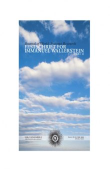 JWSR Volume 6, Number 3 (2000) - Festschrift For Immanuel Wallerstein Part II