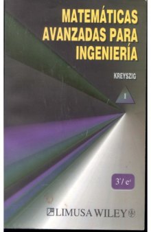 Matemáticas avanzadas para ingeniería, Vol. 1, 3a edición