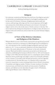 A View of the History, Literature, and Religion of the Hindoos: Volume 2, The Hindoo Mythology: Including a Minute Description of their Manners and ...