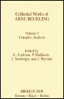 Collected works of Arne Beurling, vol.1: complex analysis