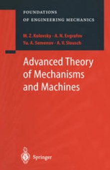 Advanced Theory of Mechanisms and Machines