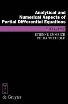 Analytical and Numerical Aspects of Partial Differential Equations: Notes of a Lecture Series ([De Gruyter Proceedings in Mathematics])