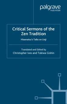 Critical Sermons of the Zen Tradition: Hisamatsu's Talks on Linji