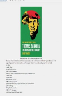 Thomas Sankara: An African Revolutionary