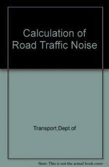 Calculation of Road Traffic Noise