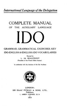 Complete Manual of Auxiliary Language IDO
