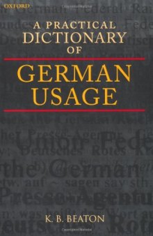 A Practical Dictionary of German Usage