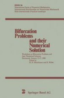 Bifurcation Problems and their Numerical Solution: Workshop on Bifurcation Problems and their Numerical Solution Dortmund, January 15–17, 1980