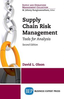 Supply chain risk management : tools for analysis
