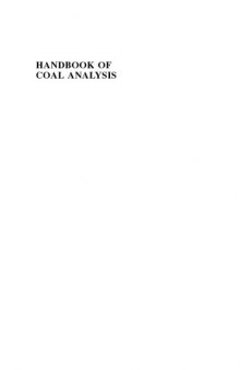 Handbook of Coal Analysis, Volume 166