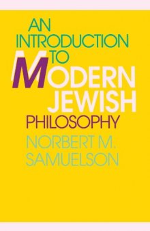 An Introduction to Modern Jewish Philosophy