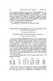 Photographic Determination of Parallaxes with the 100-Inch Reflector