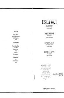 Fisica - Volumen 1, Tercera Edicion