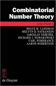 Combinatorial Number Theory: Proceedings of the 'Integers Conference 2007', Carrollton, Georgia, October 2427, 2007 ( De Gruyter Proceedings in Mathematics )