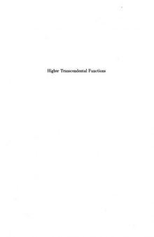 Higher transcendental functions 3