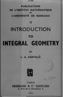 Introduction to integral geometry