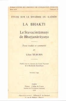 La bhakti le stavacintãmani de bhattanãrãyana