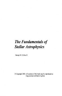 Fundamentals of stellar astrophysics