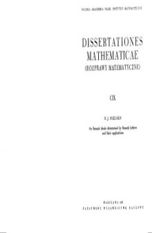 On Banach ideals determined by Banach lattices and their applications. Dissertationes Math. 109