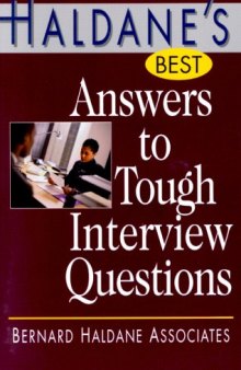 Haldane's Best Answers To Tough Interview Questions