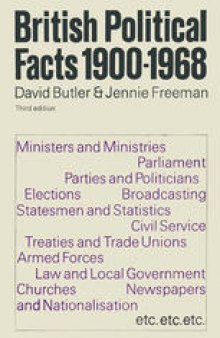 British Political Facts 1900–1968
