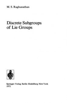 Discrete subgroups of Lie groups