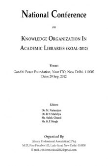 Knowledge organization in academic libraries