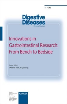 Innovations in Gastrointestinal Research: From Bench to Bedside