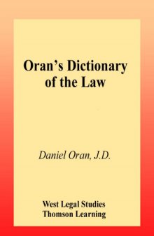 Oran's dictionary of the law