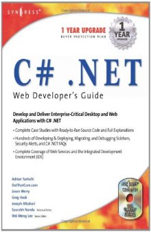 C#.net Web Developer's Guide (With CD-ROM)  