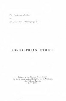 Zoroastrian Ethics